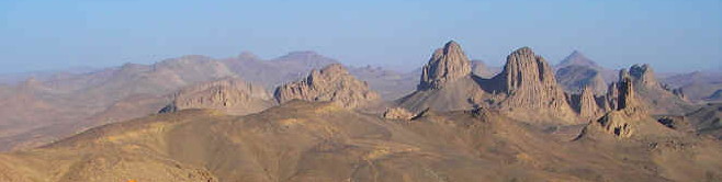 Panorama sur le massif du Hoggar