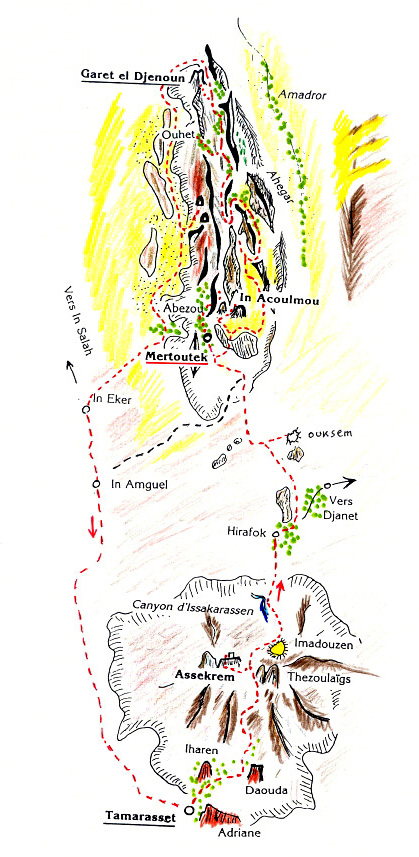 carte de la Tefedest